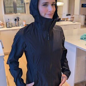 Outdoor Research Award Winning Rain Shell, waterproof, long, full zipper, hood